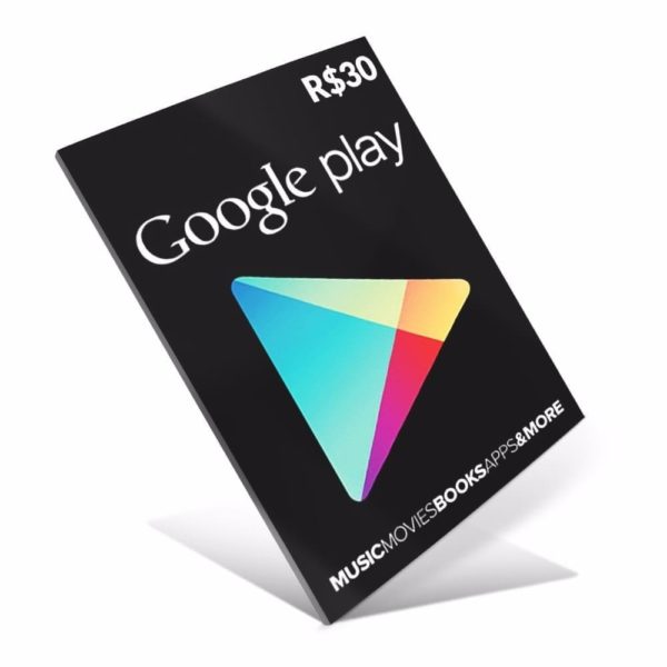 Gift Card Digital - Google Play - R$ 30,00